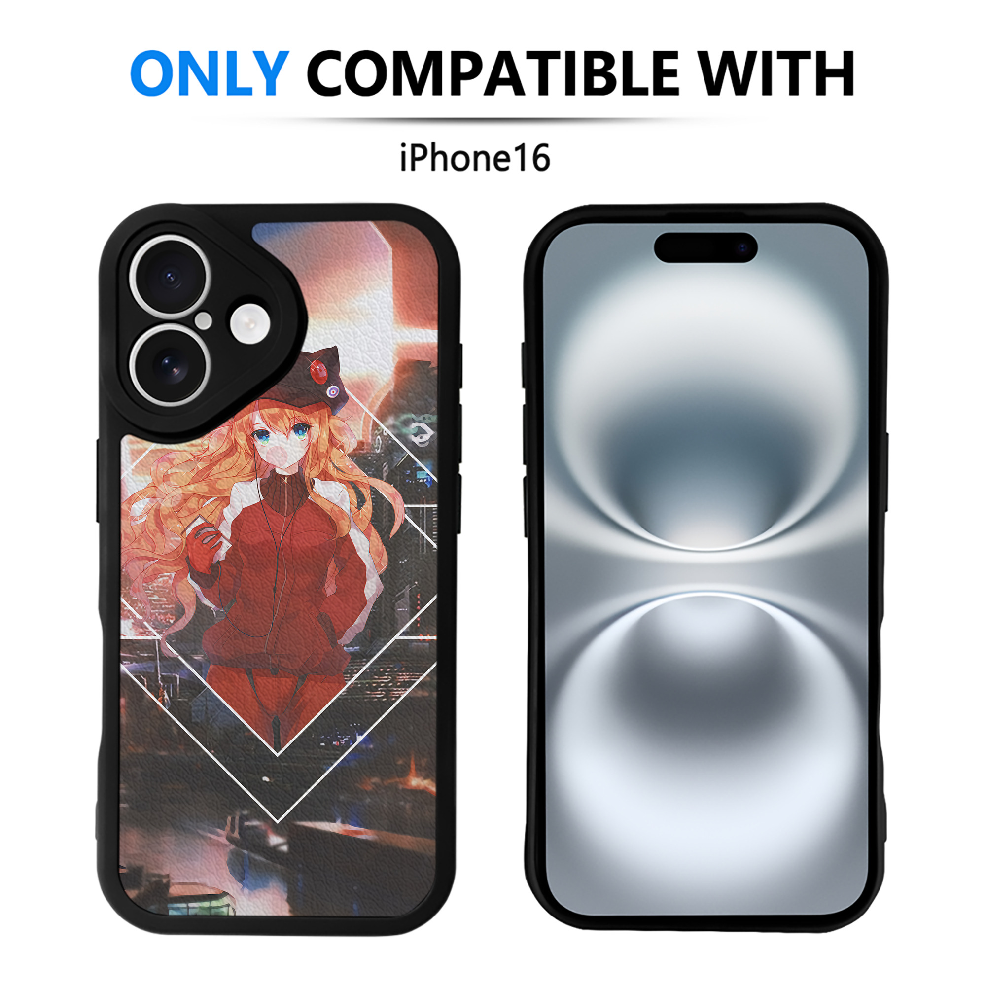 （画像用） EVA 新世紀エヴァンゲリオン 【iPhone 16シリーズ対応】シリコンスマホケース（レザー調） 材質：シリコン